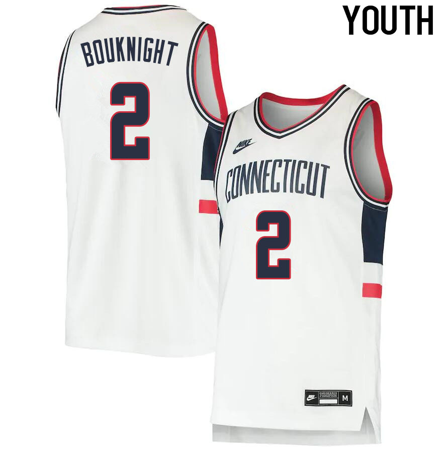 2021 Youth #2 James Bouknight Uconn Huskies College Basketball Jerseys Sale-Throwback